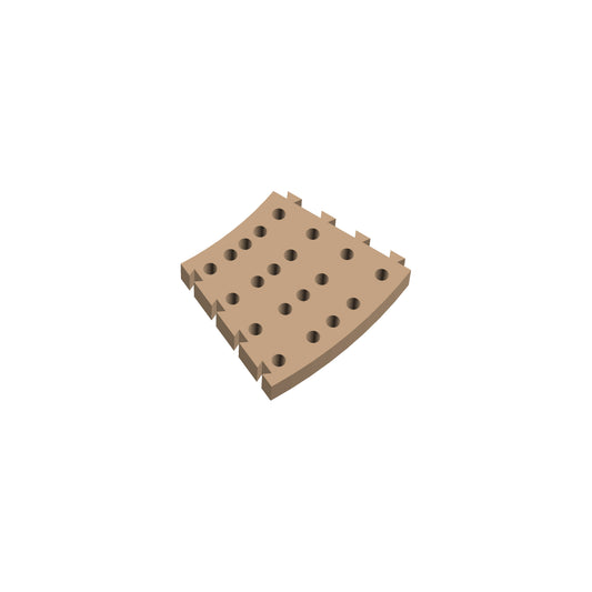Circle 22.5° Cribbage Puzzle Piece