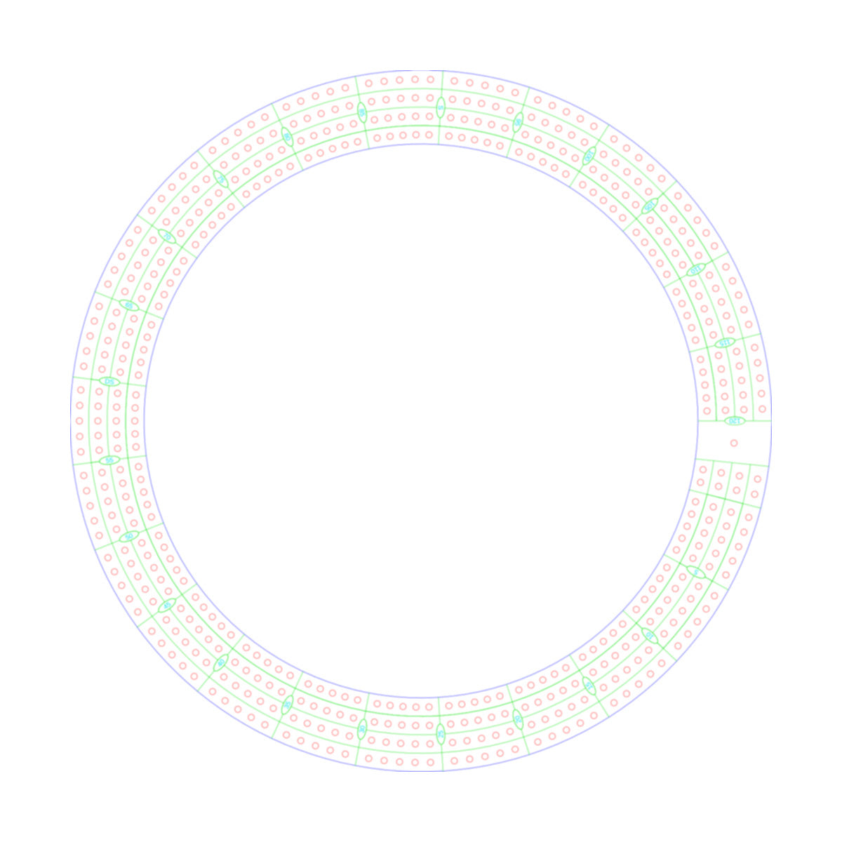Round / Circle Cribbage Board Pattern / Template