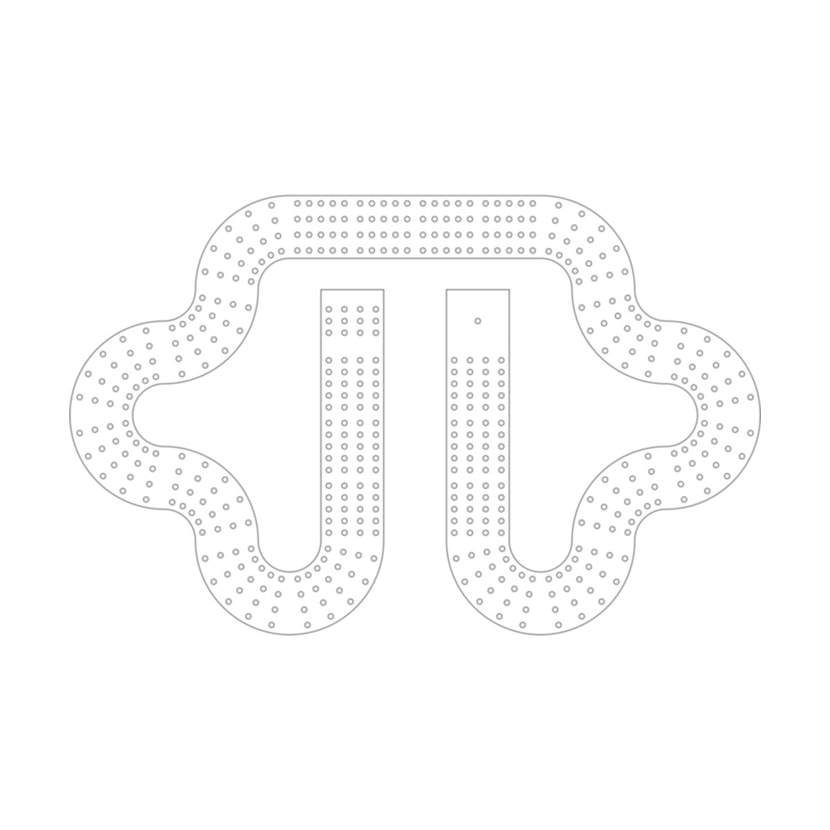 1-2 Cribbage Board Pattern / Template